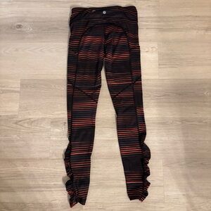 Lululemon Athletica Black and Red Leggings